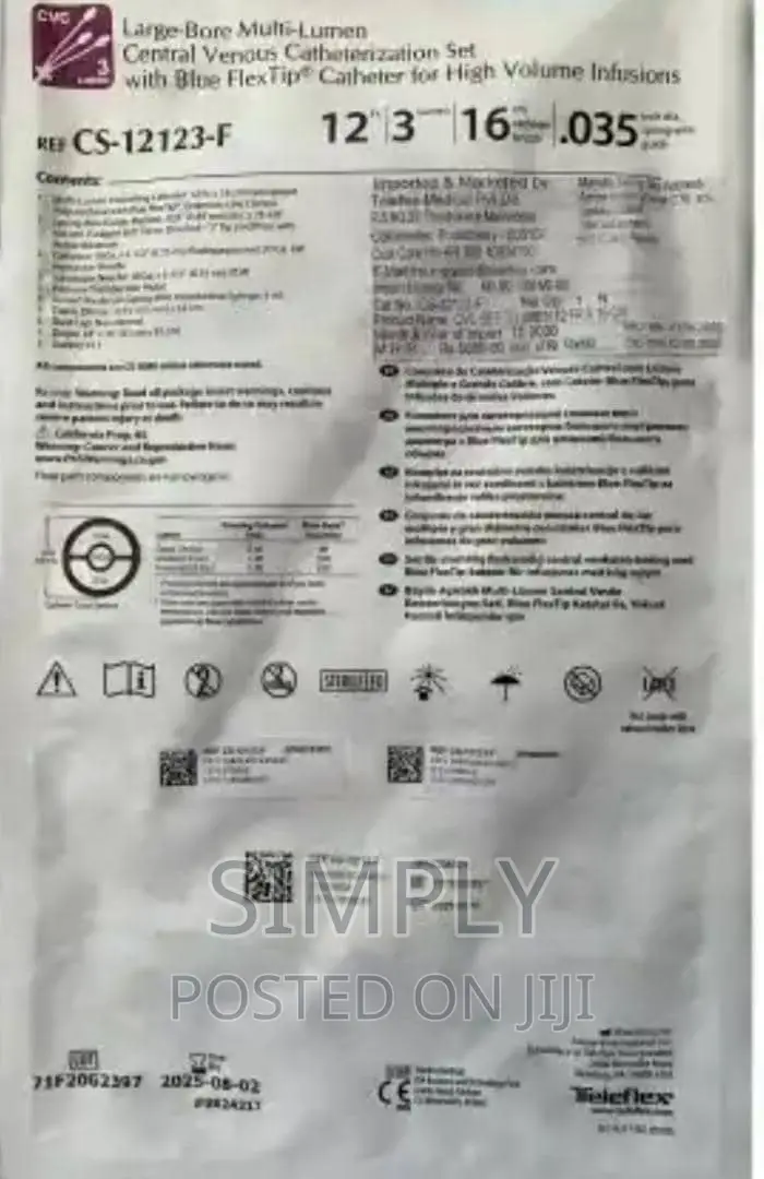 Central Venous Catheter Size 15
