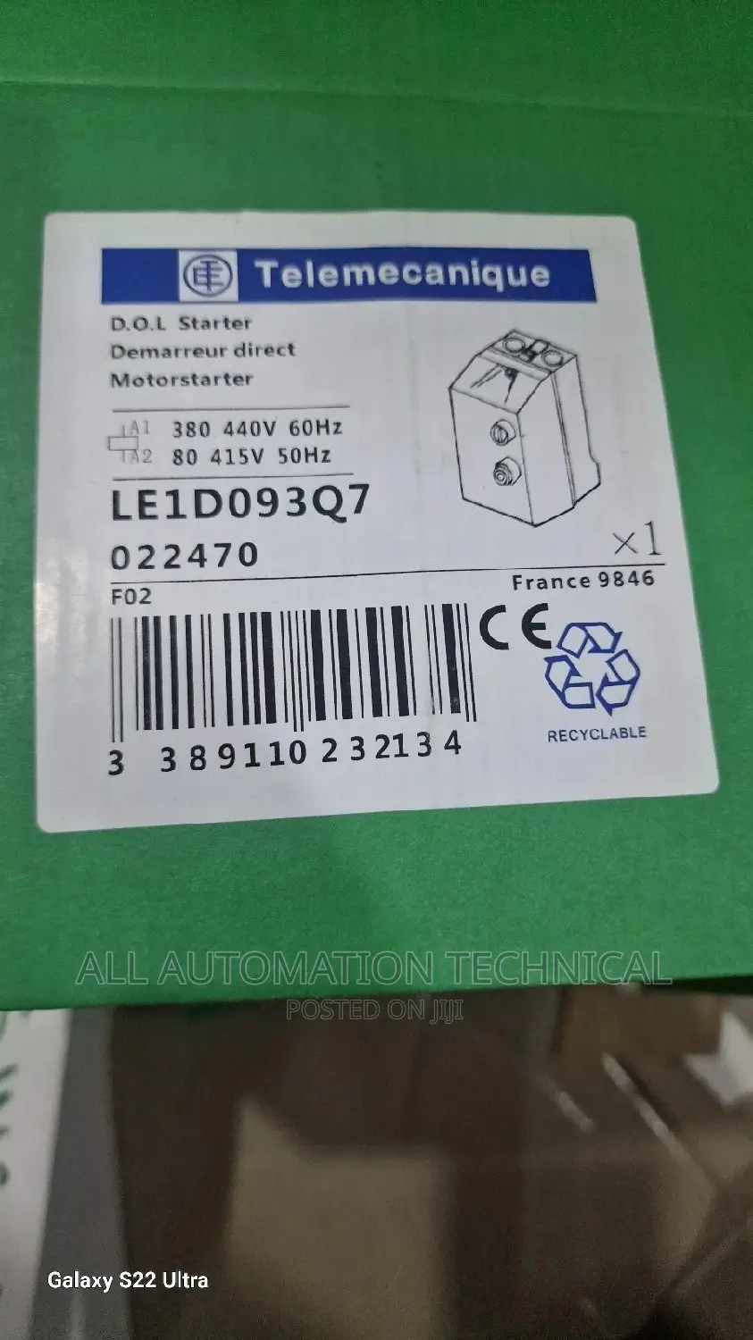 Schneider Motor Starter DOL - LE1D093Q7