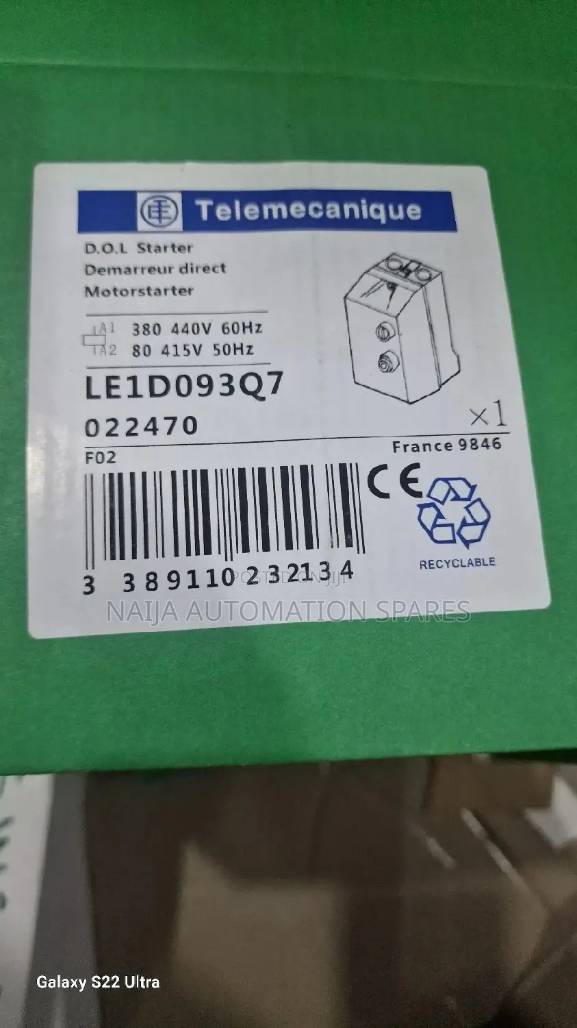 Schneider Motor Starter DOL - LE1D093Q7