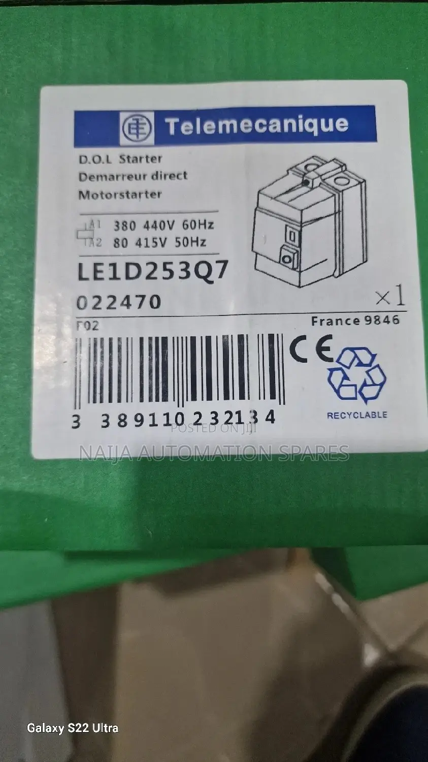 Schneider Tesys Le1d Enclosed Motor Starter 25a | Le1d25q7