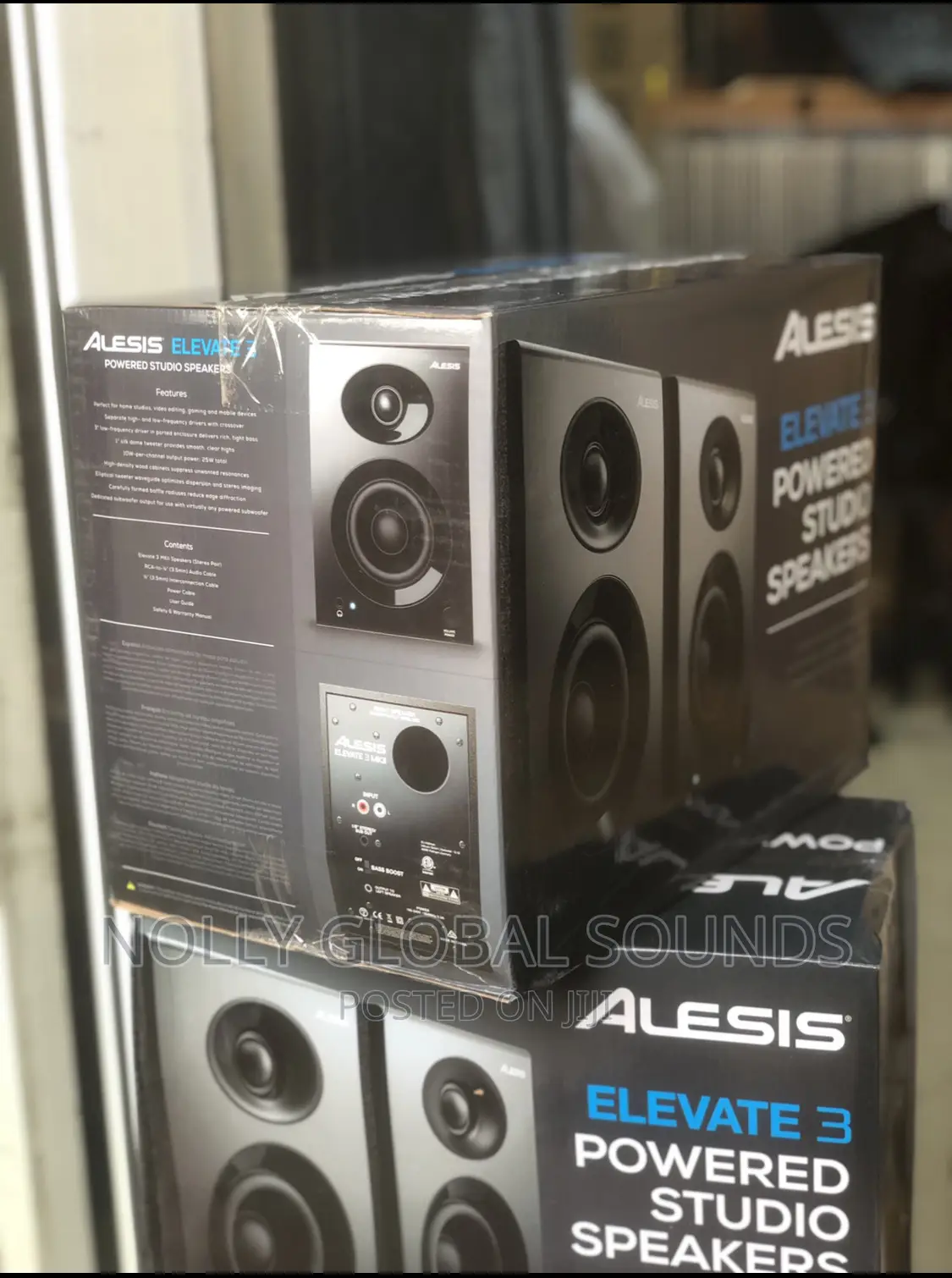 ALESIS ELEVATE 3 Powered Desktop Studio Monitor Speakers
