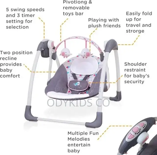 Multifunction Rocking Chair Cradle Cribs Electric Swing Bed