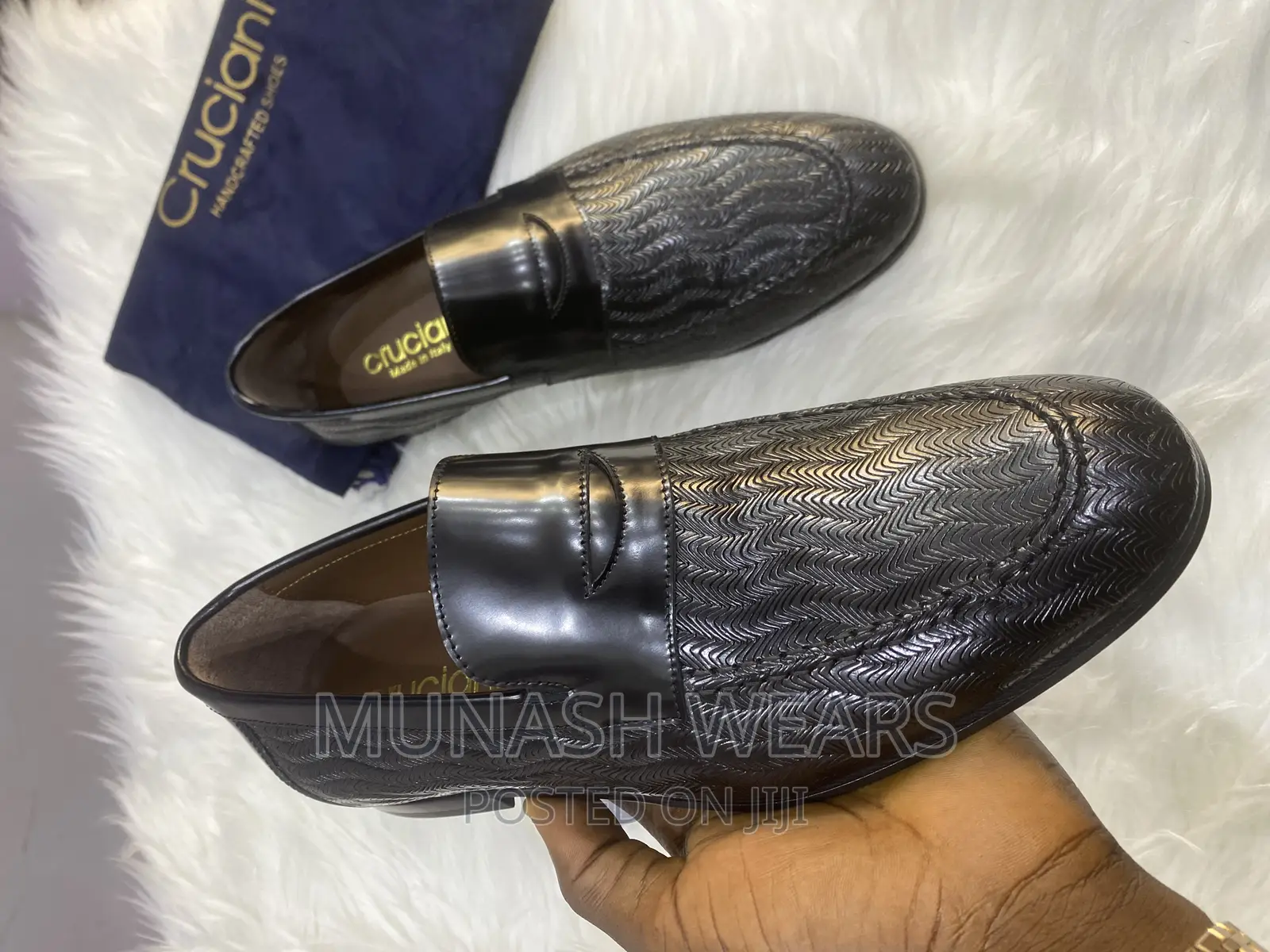 Luxury Italian Original Cruciani Shoe