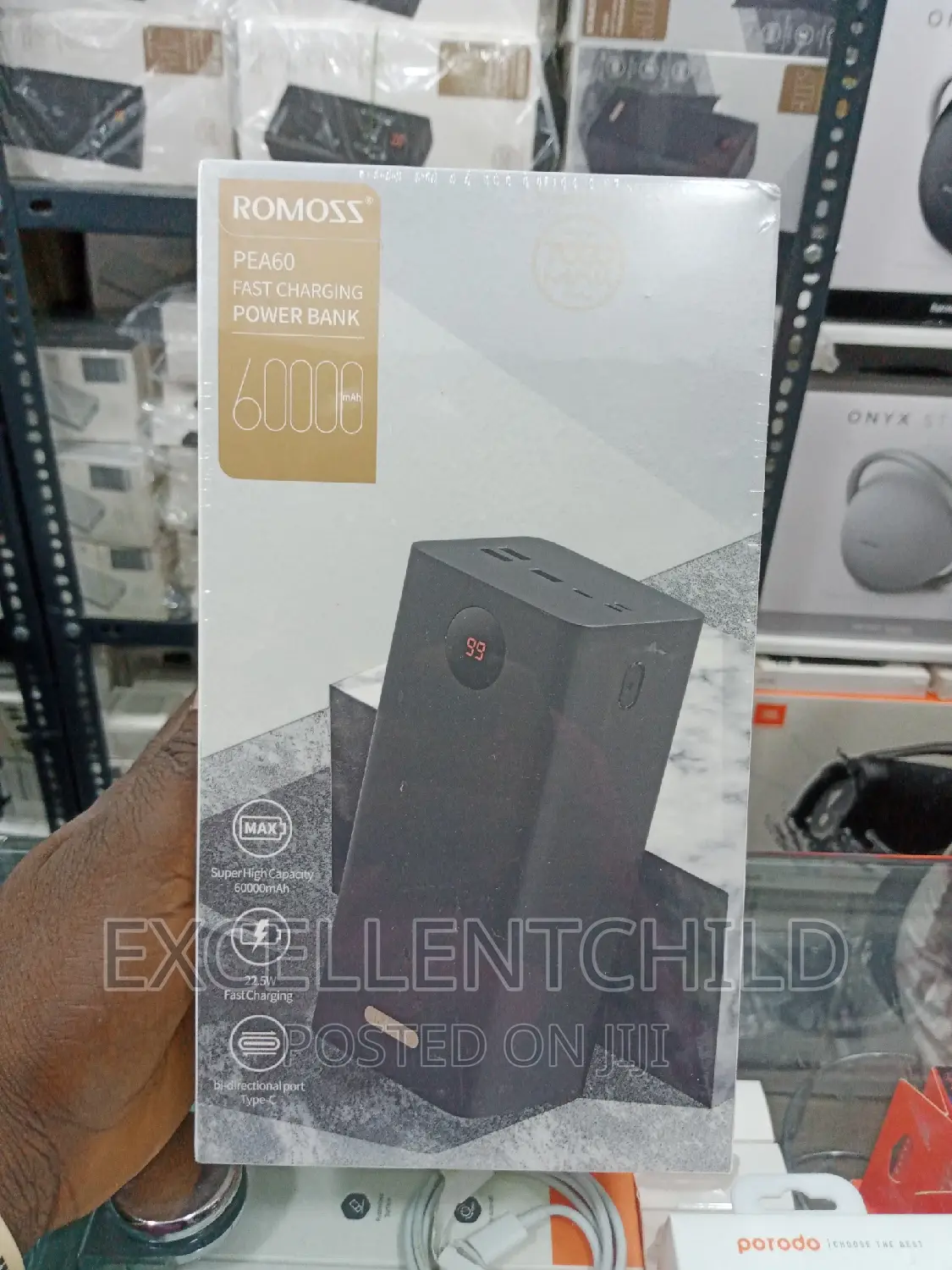Romoss Pea60 Fast Charging Power Bank 60,000mah