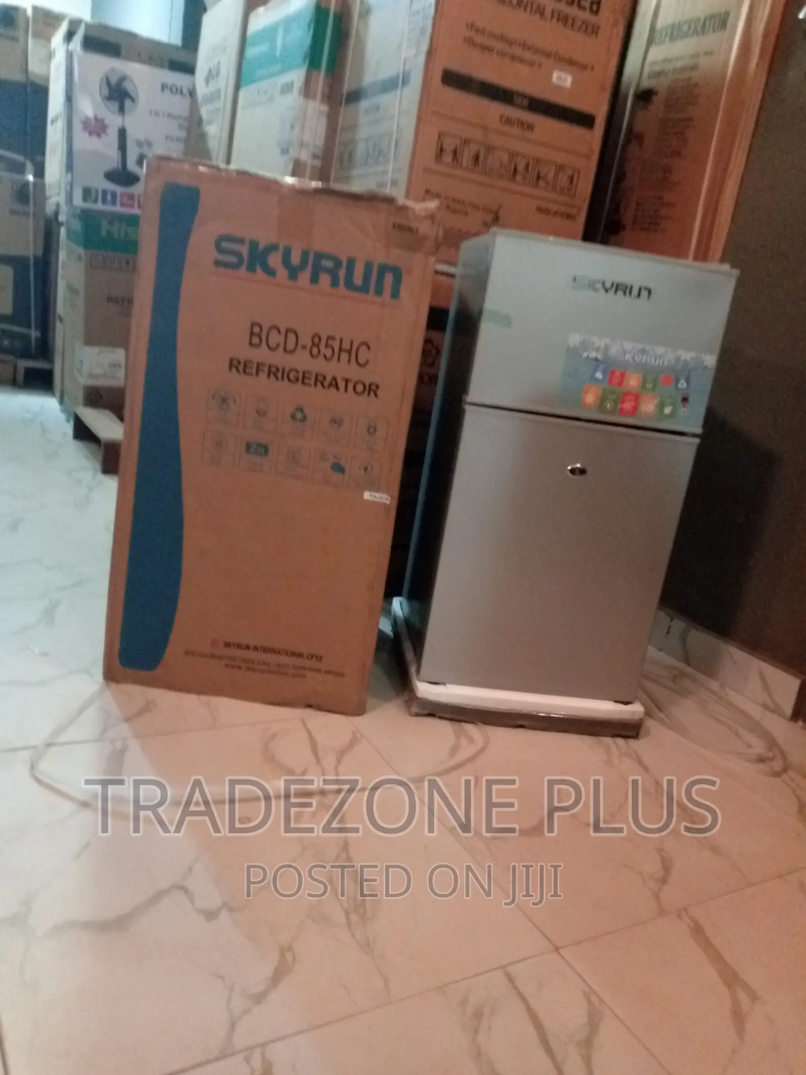 Skyrun Fast Cooling Double Door |Fridge 70L