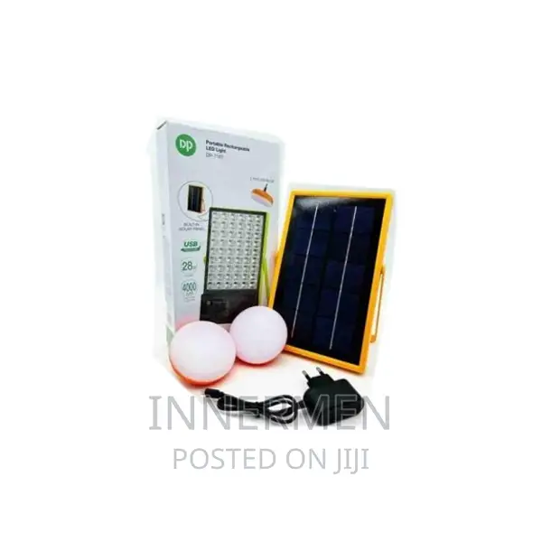 Dp Portable Rechargeable Solar Panel With Led Light Bulb