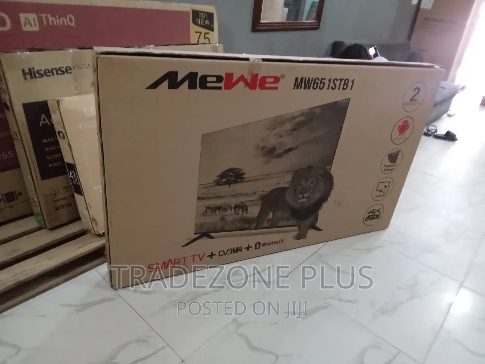 Affordable 65'' Mewe Smart TV With Youtube+Netflix