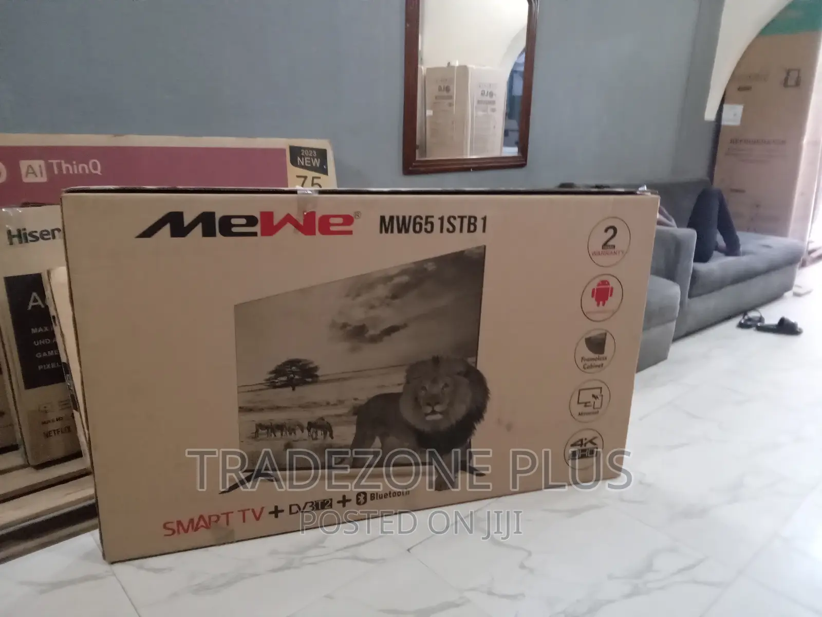 New in 65'' Mewe Smart TV With Netflix+Bluetooth