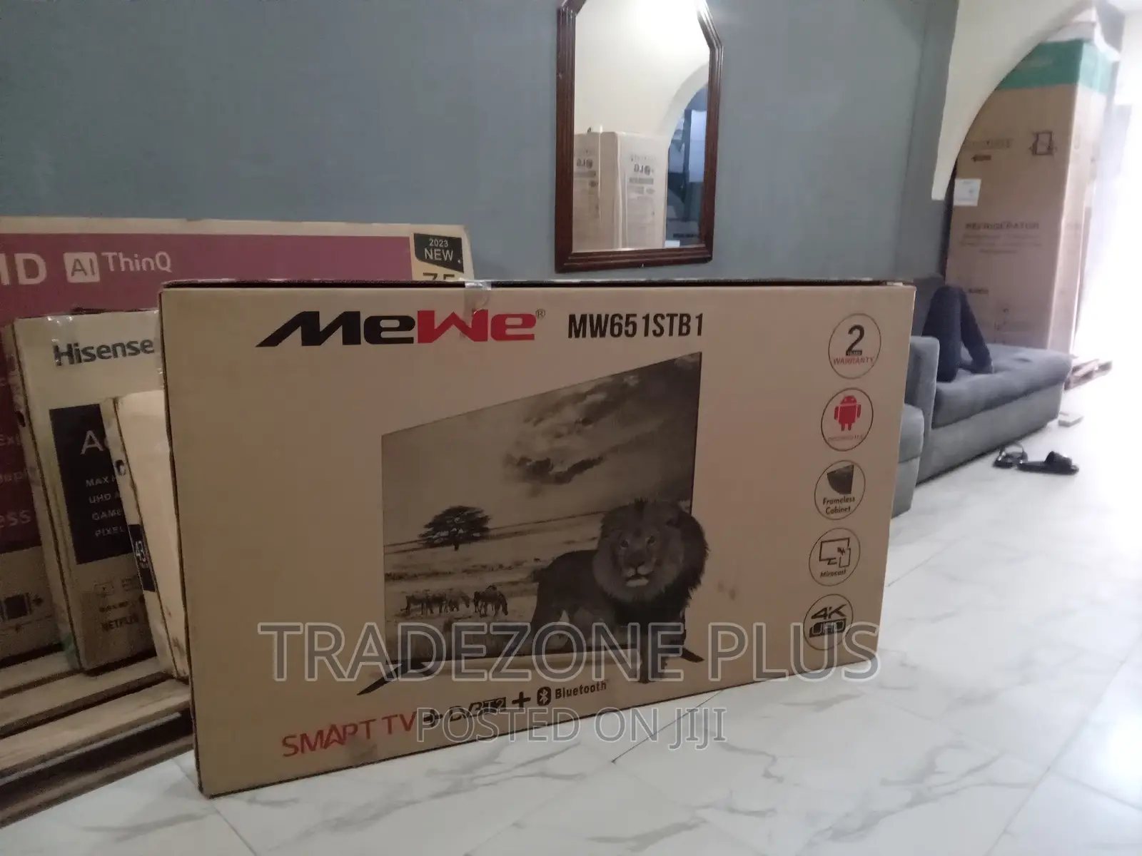 New in 65'' Mewe Smart TV With Netflix+Bluetooth