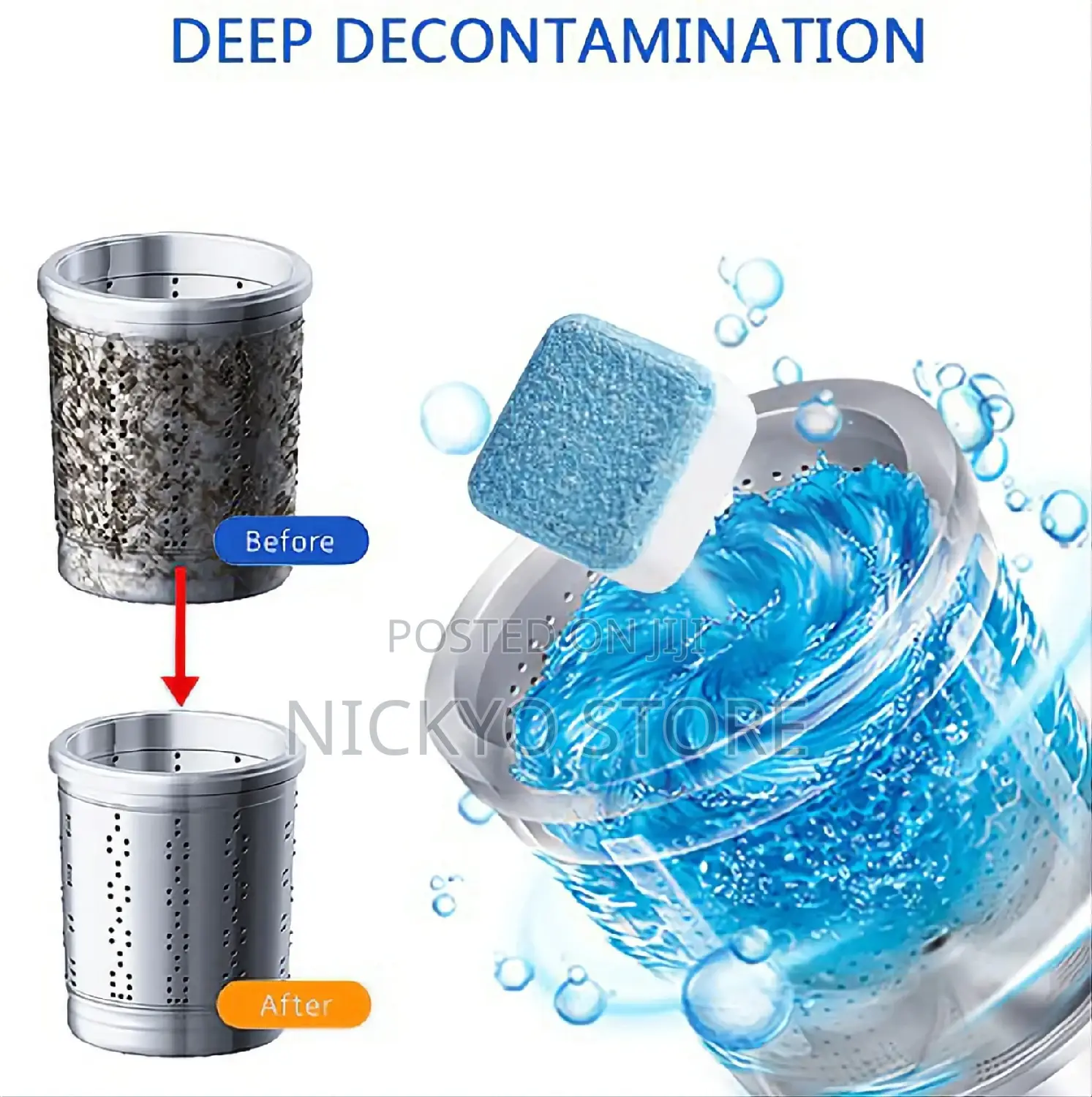 12pcs Washing Machine Cleaner Descaler Powerful Formula