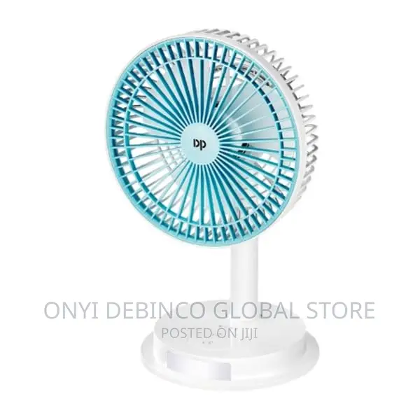 DP - Rechargeable Table or Desk Fan - DP -7627 - Blue