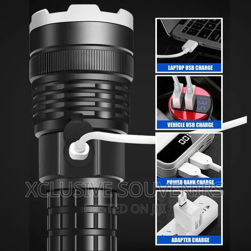 Ultra Bright Zoom Lantern LED Flashlight 26650