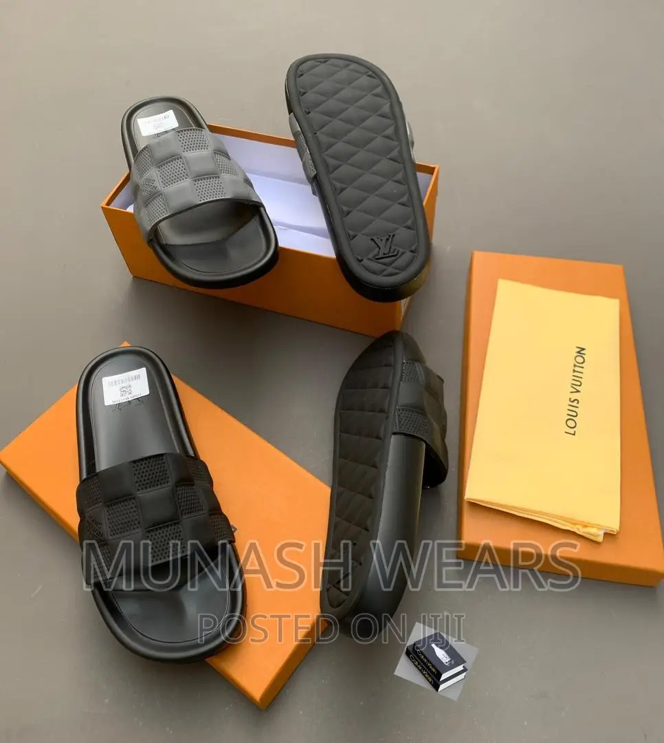 Original Leather Louis Vuitton Slide
