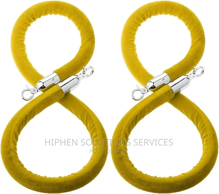 Heavy-duty Velvet Stanchion Rope Cotton Core