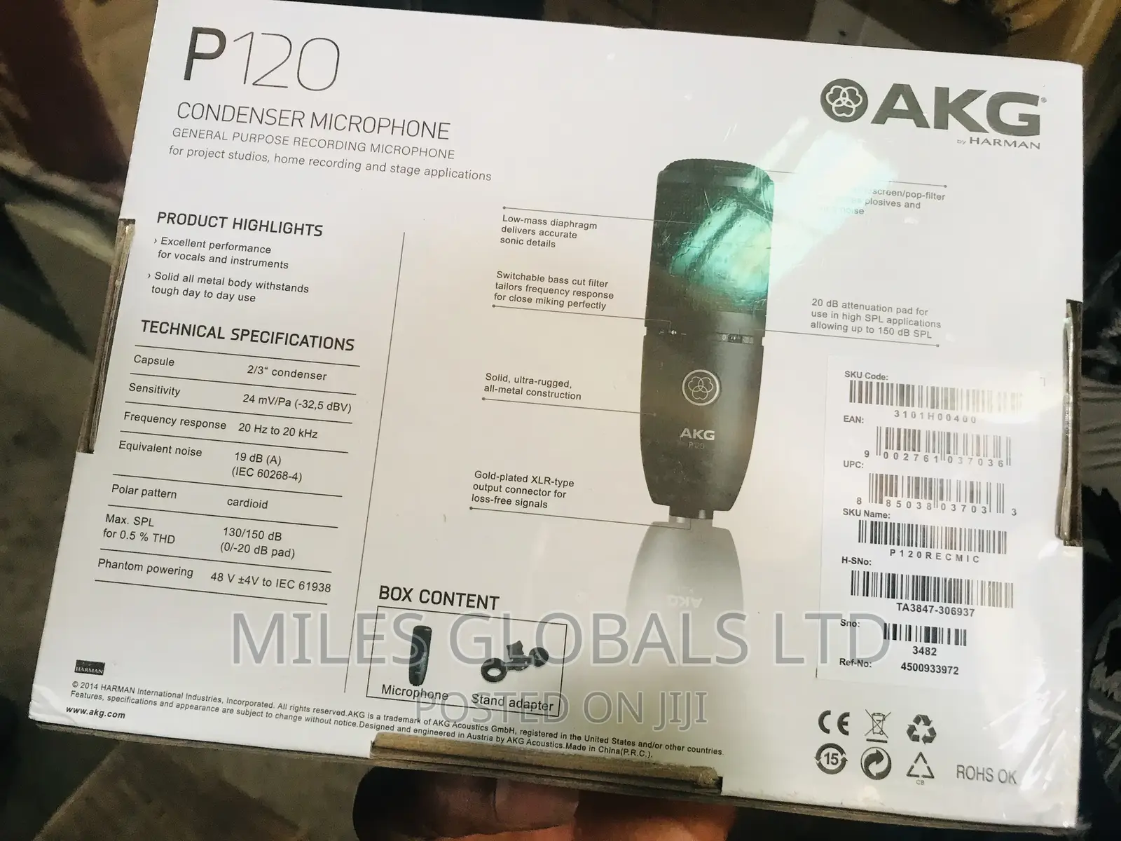 Akg P120 Condenser Mic