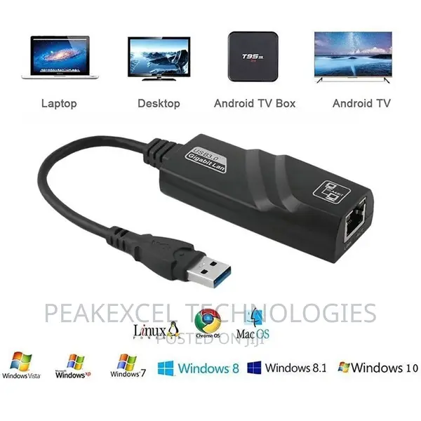 USB 3.0 to LAN RJ45 With Gigabyte Adapter