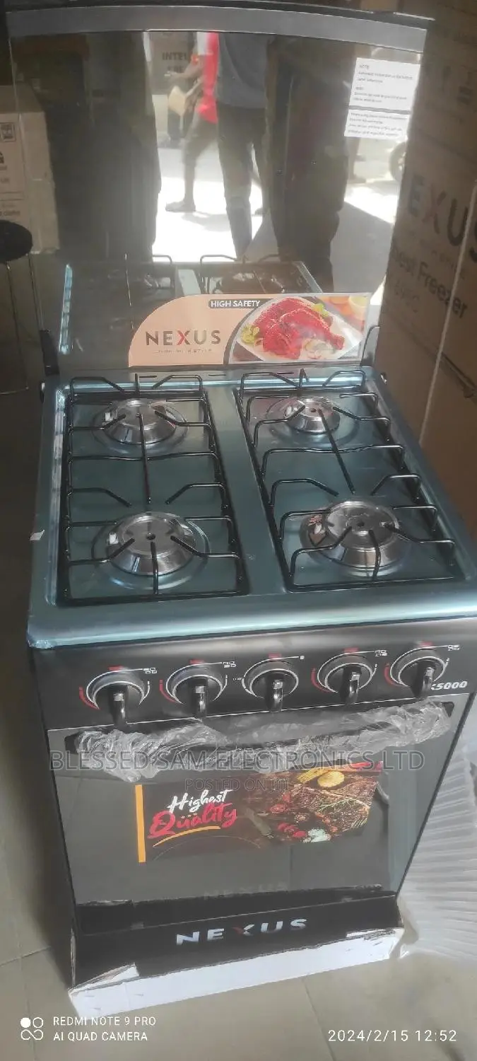 Original>NEXUS 4 Gas Burner Automatic Cooker With Oven 2YRS