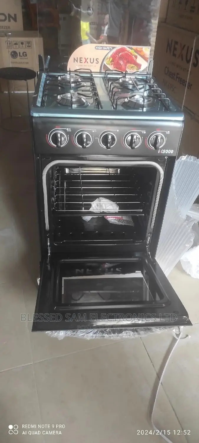Original>NEXUS 4 Gas Burner Automatic Cooker With Oven 2YRS
