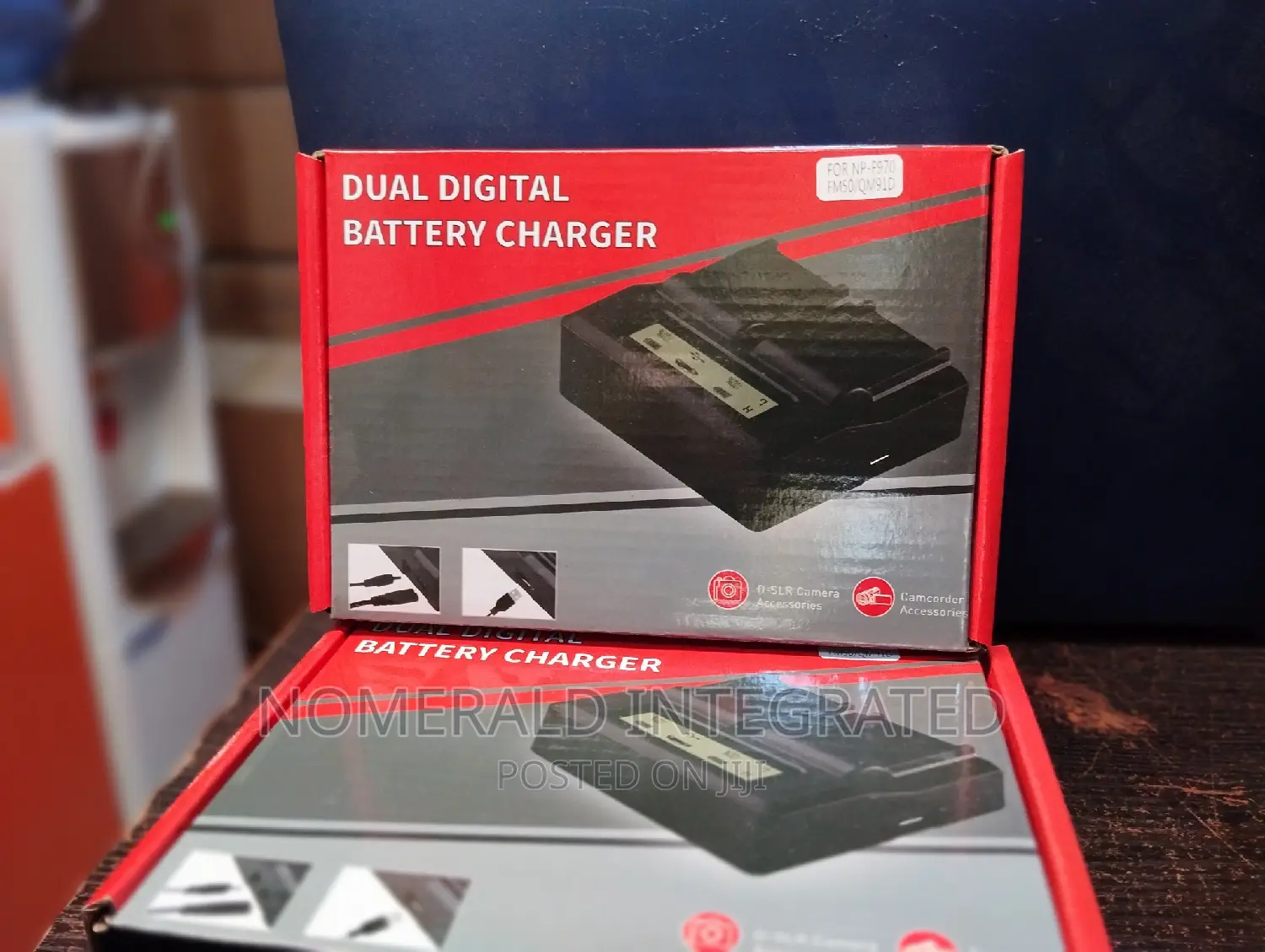Dual Led Light Battery Charger