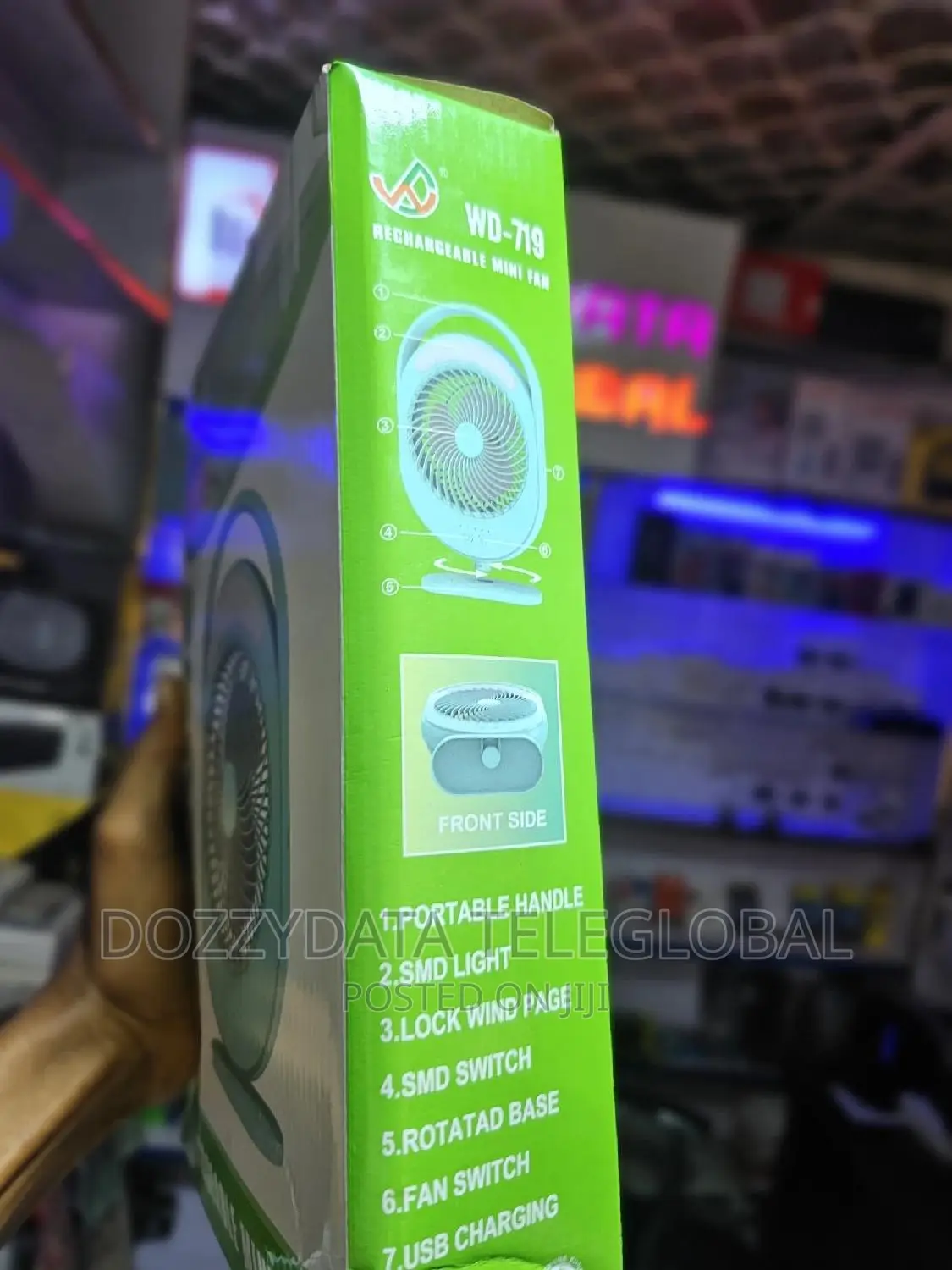 Rechargeable Mini Fan (WD-719)