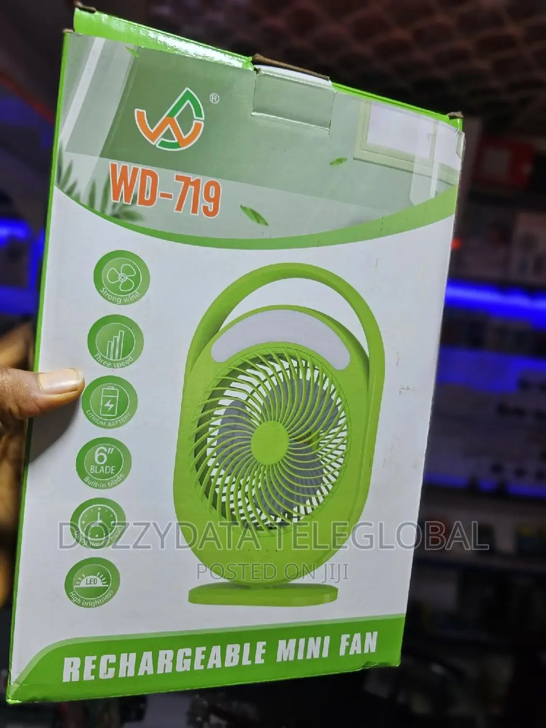 Rechargeable Mini Fan (WD-719)