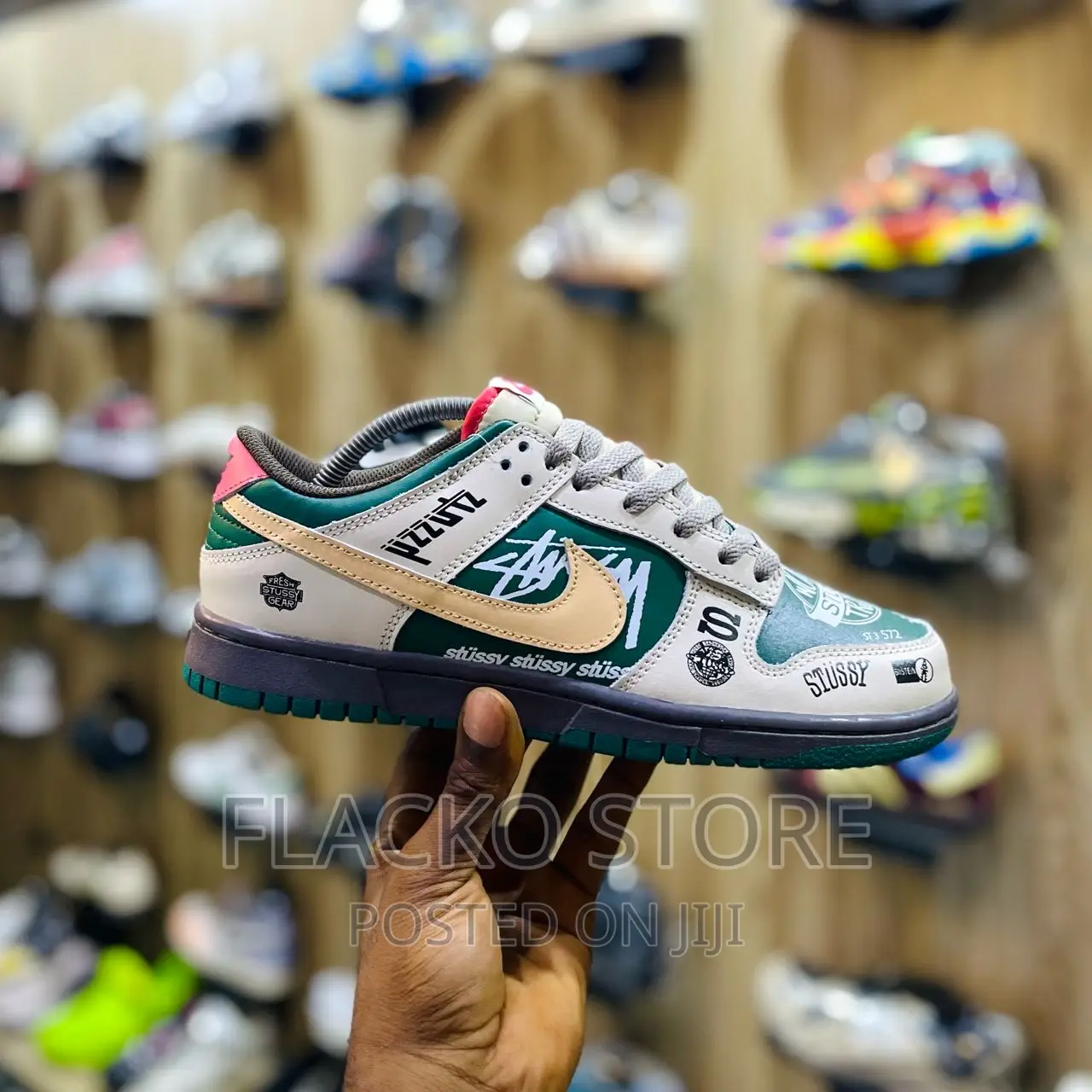 Original Nike Dunk Low Stussy Beamers Sneakers