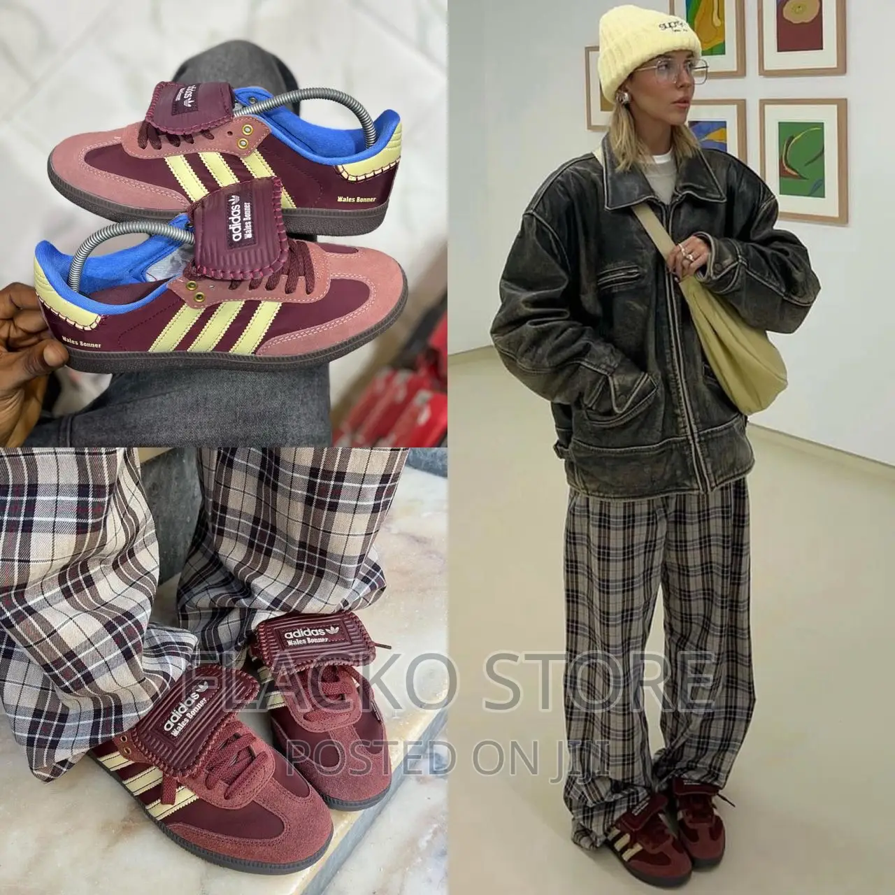 Original Adidas Samba Wales Bonner Fox Brown Sneakers