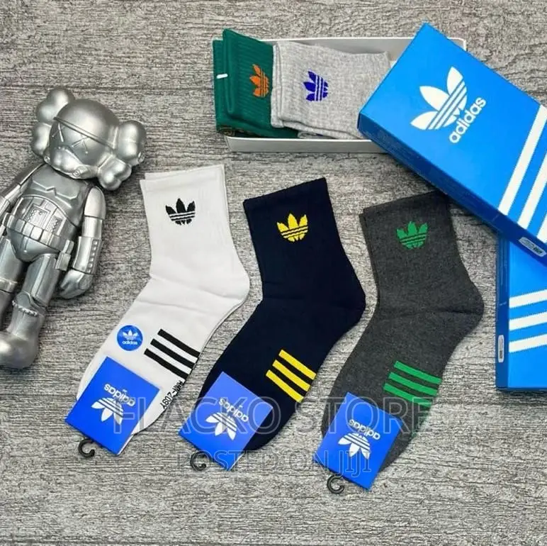 High Quality Adidas 5 in 1 Pack Socks