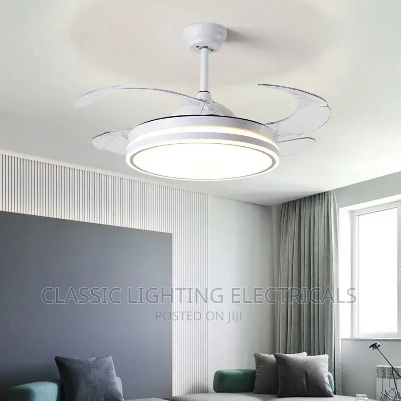 Fan Lamp Invisible Light Luxury Bedroom Light Ceiling Fan
