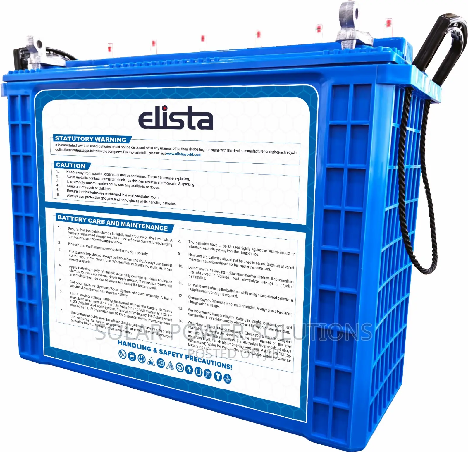 Elista Tubular Battery 220ah