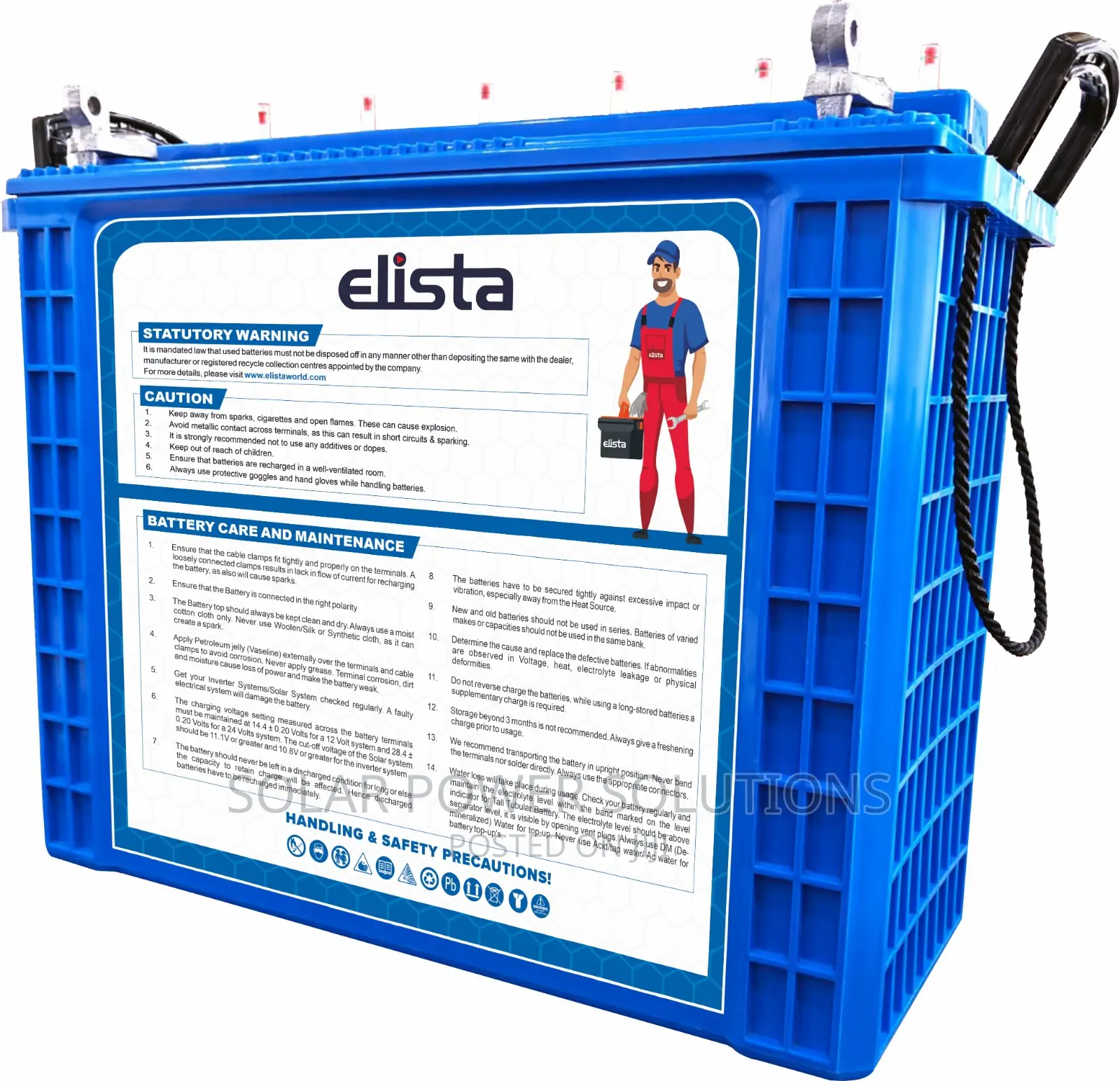 Elista Tubular Battery 220ah