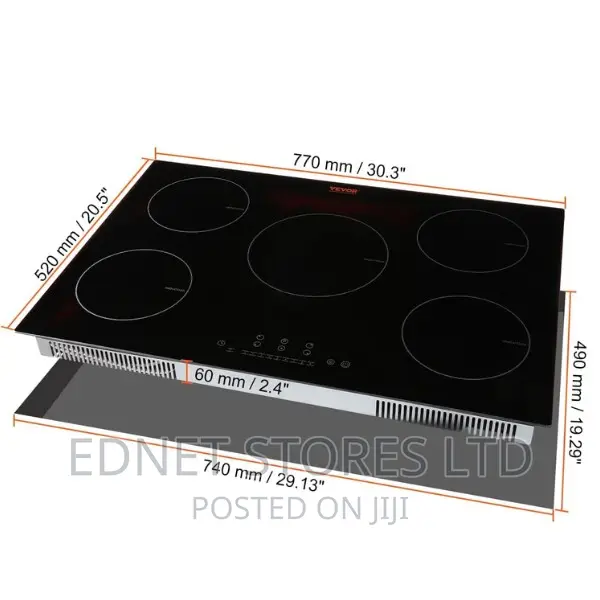 Gs 90cm 5 Burner Induction Cooker Universal Pot