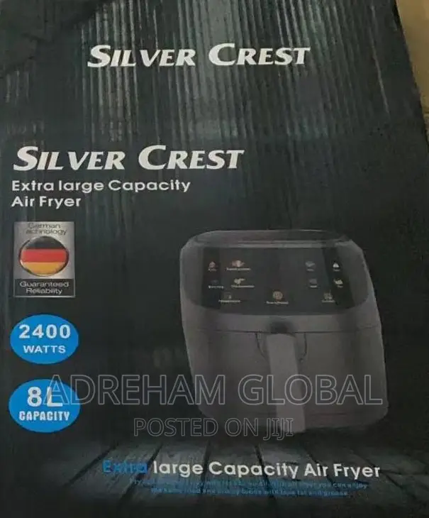 Silver Crest 8L Air Fryer, 2400watts