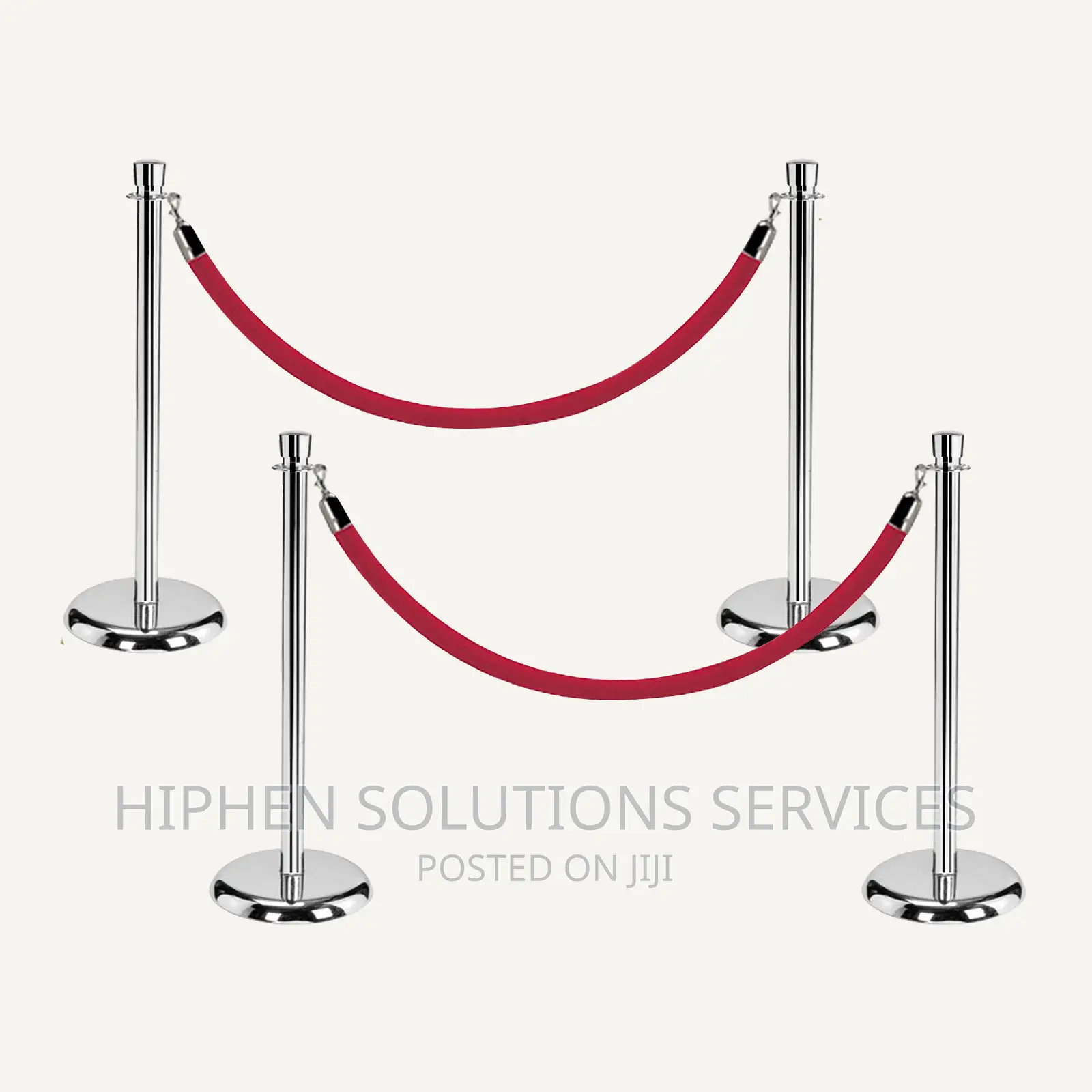 Silver Round Top Stainless Steel Stanchion Posts Queue