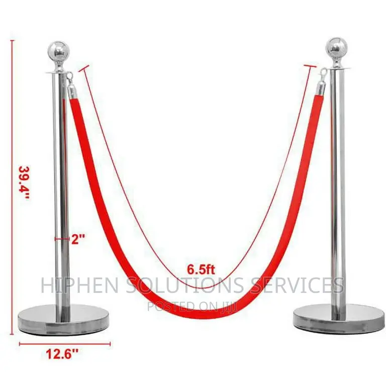 Post Rope For Queue Divider Crowd Control Of Hotel