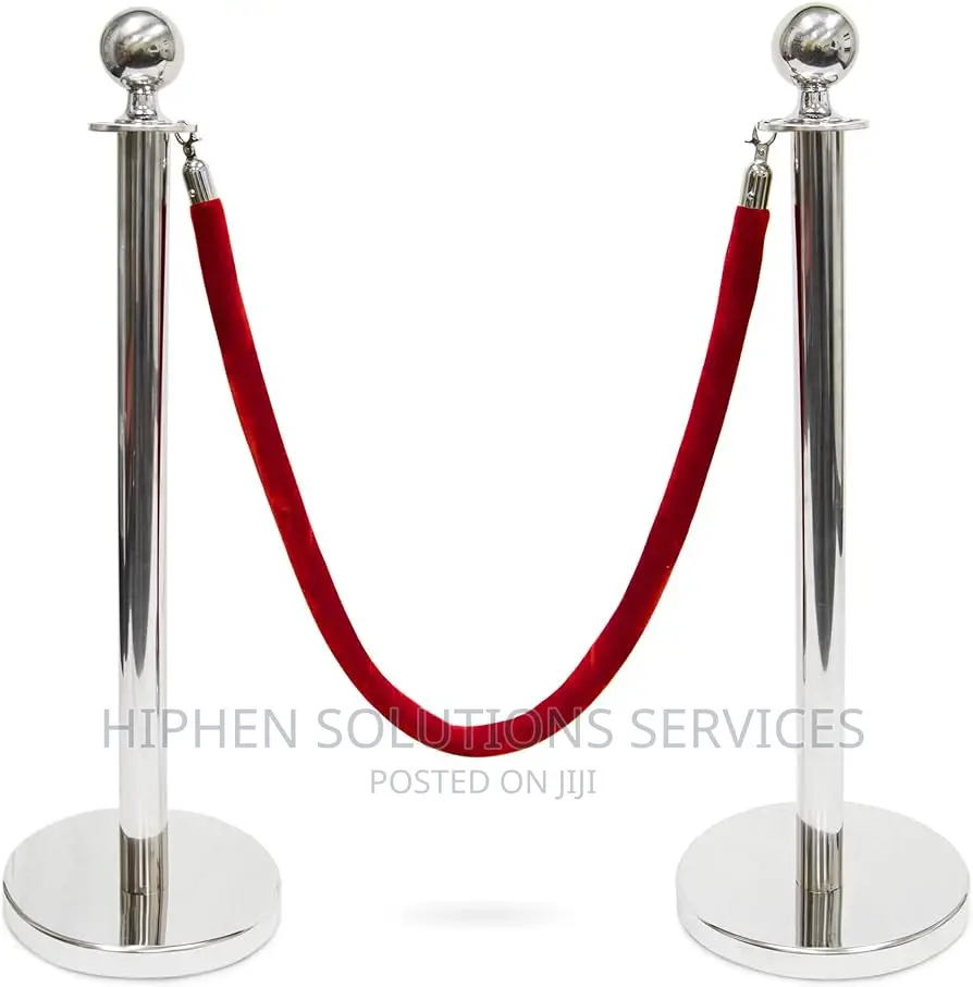 Quality Crowd Control Stanchion Barrier Posts Rope