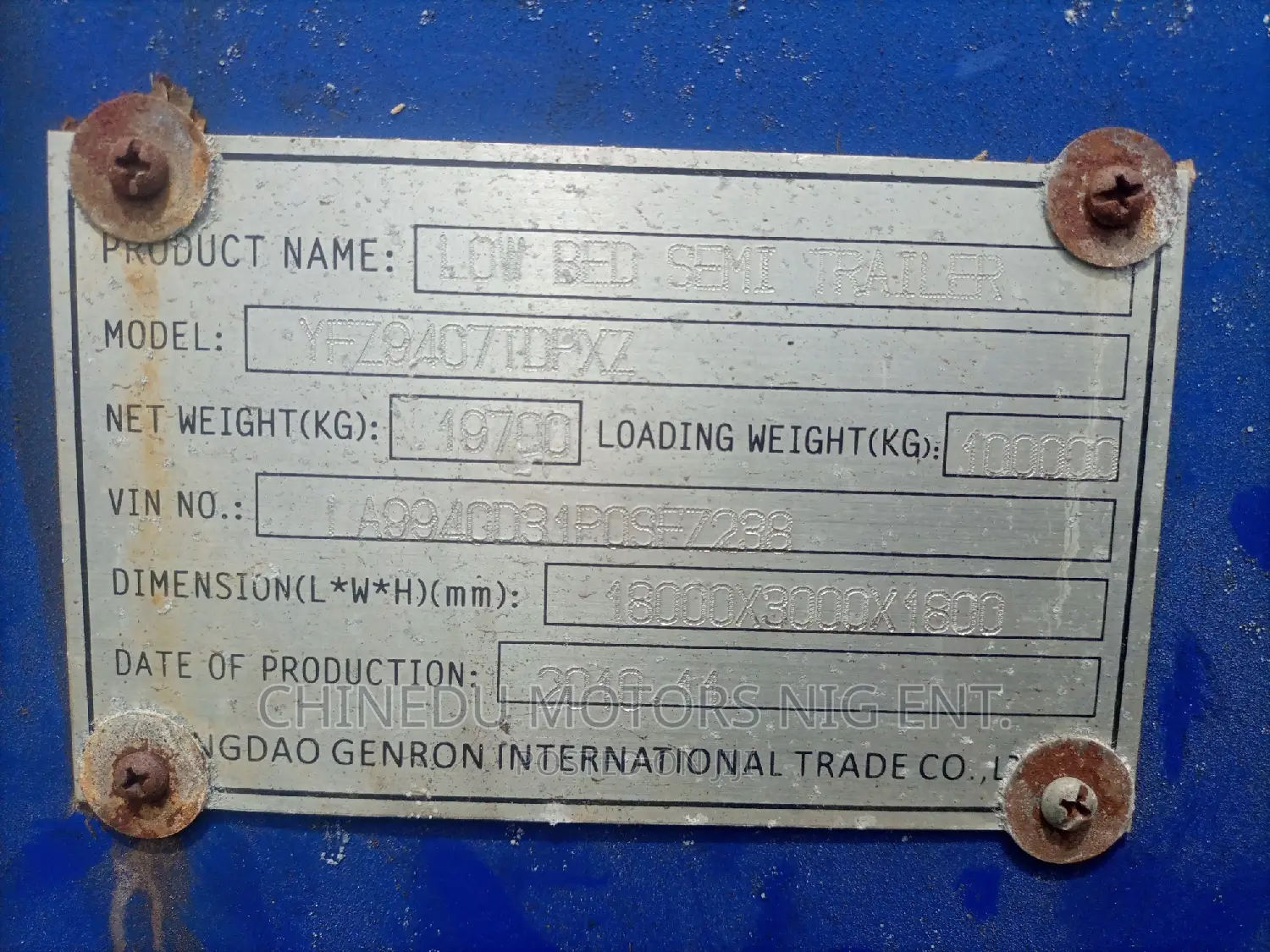 Lowbed 180 Tons Brand New