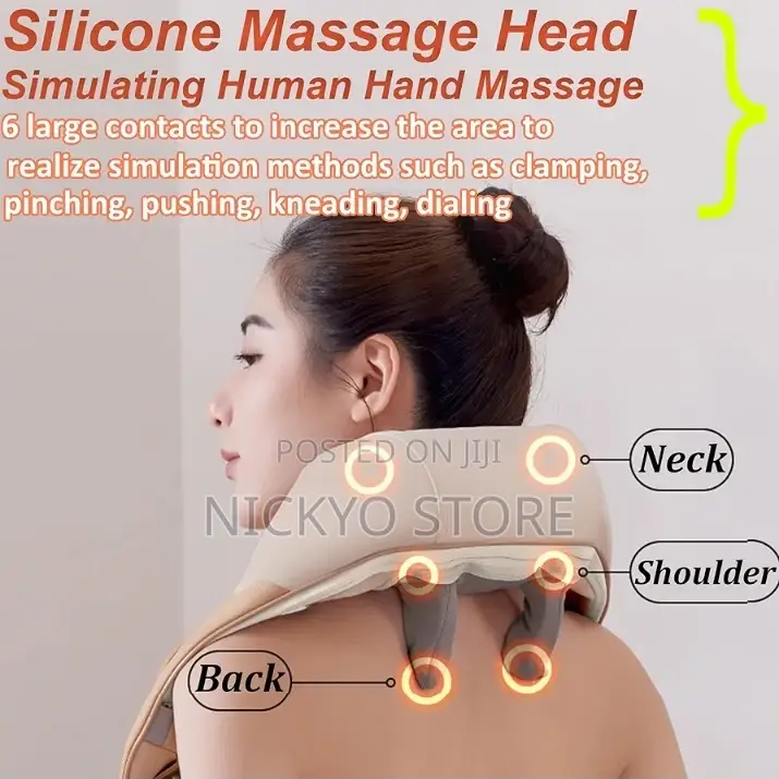 Electric Neck Shoulder Massager (Shiatsu Deep Tissue Massager)