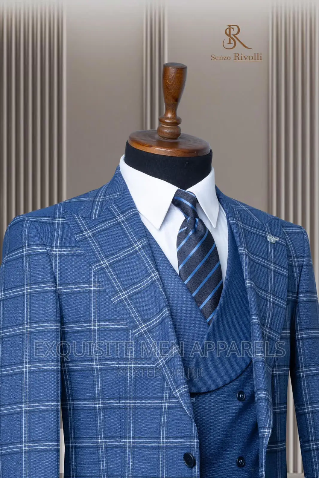 Quality Turkish Bespoke Checkered Men’S Suit