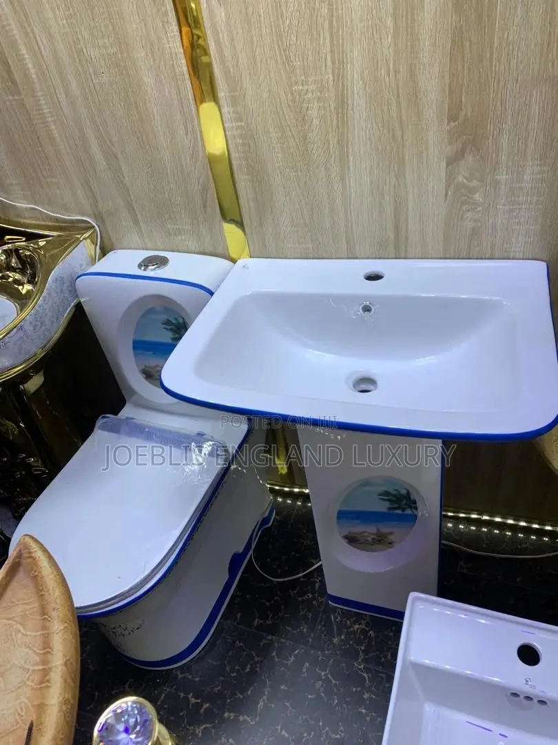 Beautified Water Closet With Wash Hand Basin