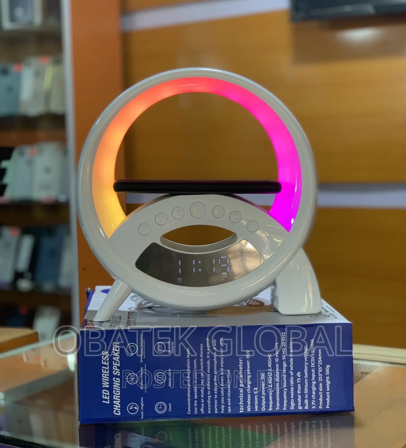 Q18 Led Wireless Charging Speaker