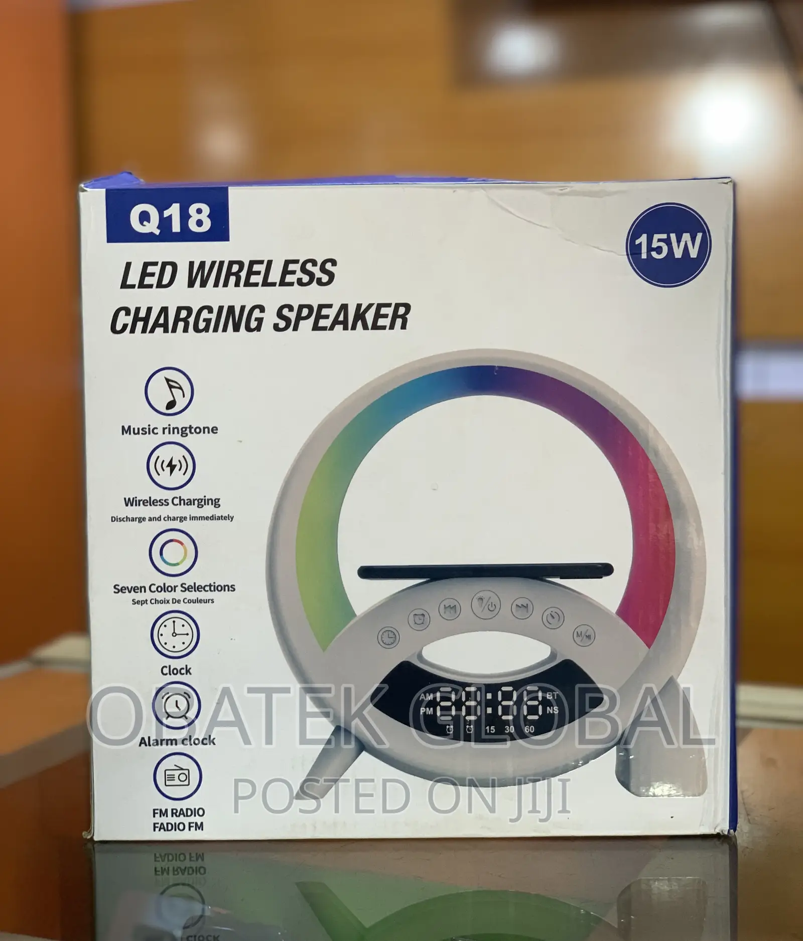 Q18 Led Wireless Charging Speaker