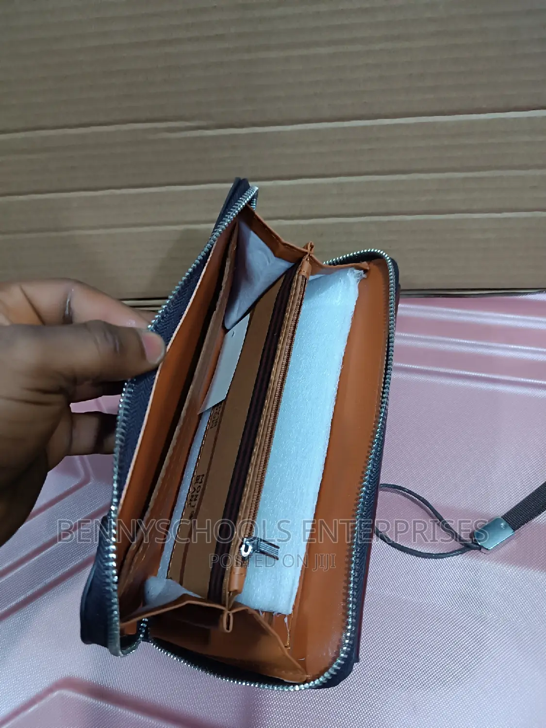 Mont Blanc Leather Wallet and Purse With Pen and Calculator