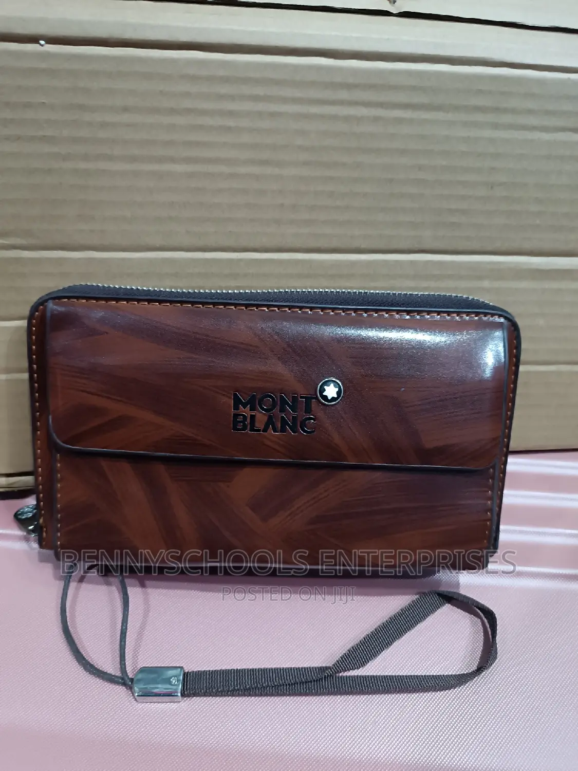 Mont Blanc Leather Wallet and Purse With Pen and Calculator
