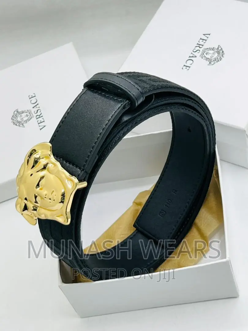 Luxury Original Versace Leather Belt