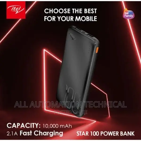 Itel 10000mah Power Bank Star 100