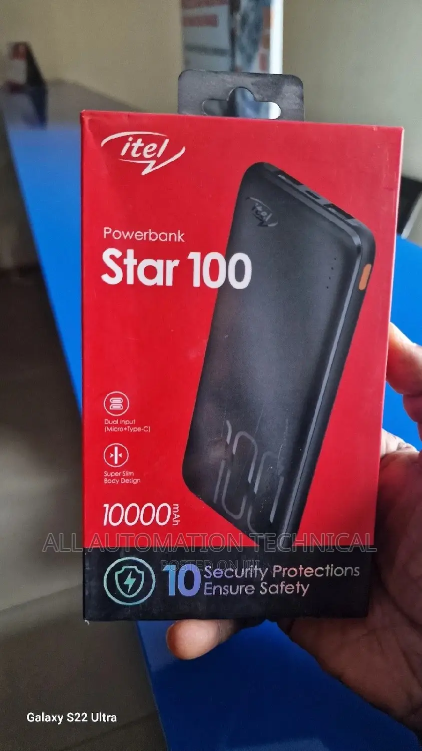 Itel 10000mah Power Bank Star 100