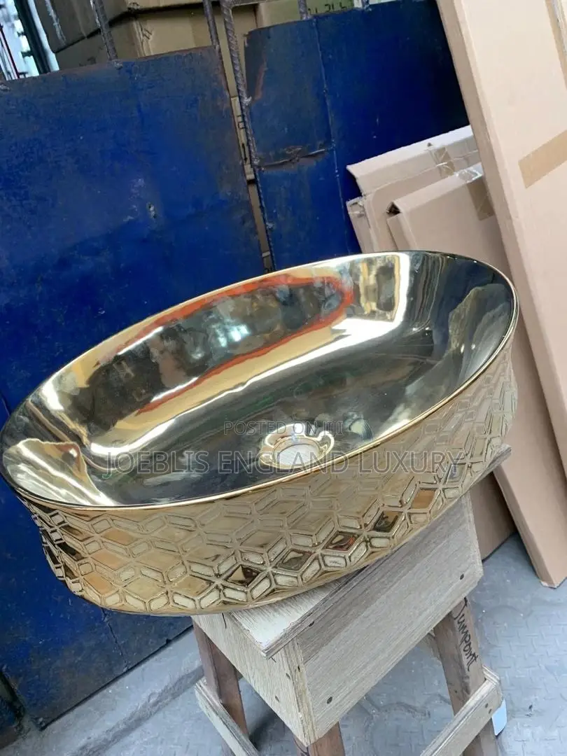 Shinny Gold Wash Hand Basin