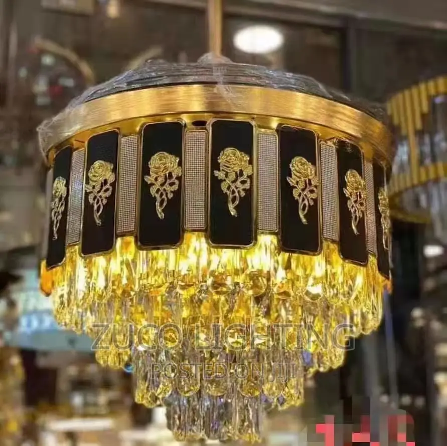 Modern Luxury LED Creative Chandeliers With Ceiling Fans