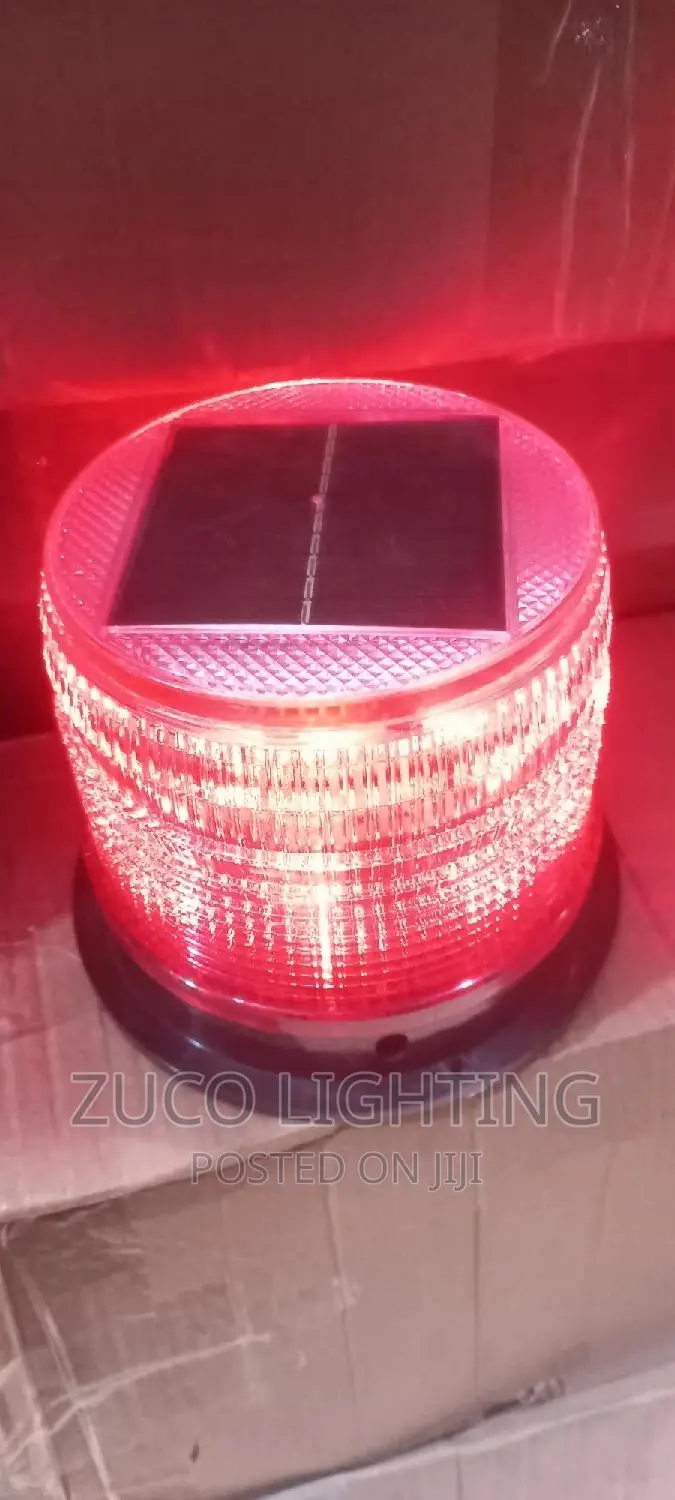Modern High Visible Solar Powered Navigation Warning Light